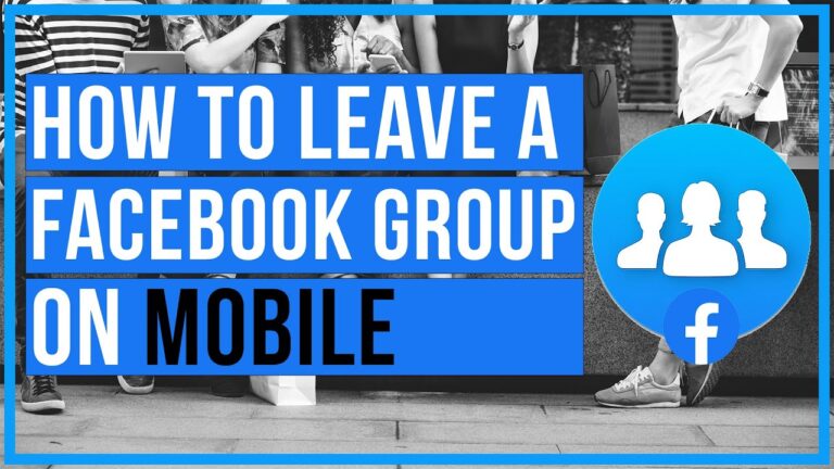 How to leave a facebook group on mobile