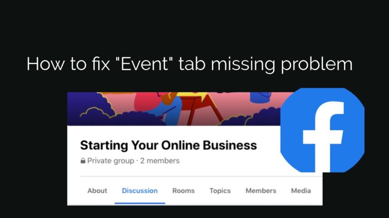 How to fix “Event” tab missing on facebook group (2021)