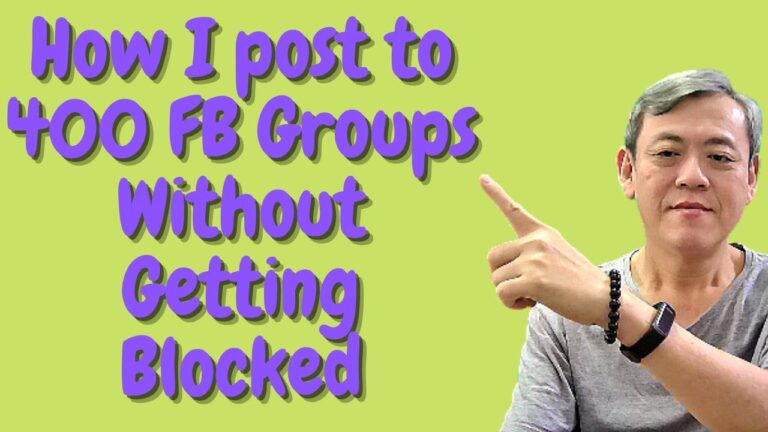 How I post to 400 FB groups without getting blocked