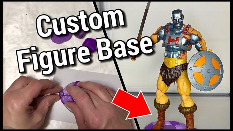 How to make a Simple Action Figure Base for Masters of the Universe Figures out of Premo Sculpey