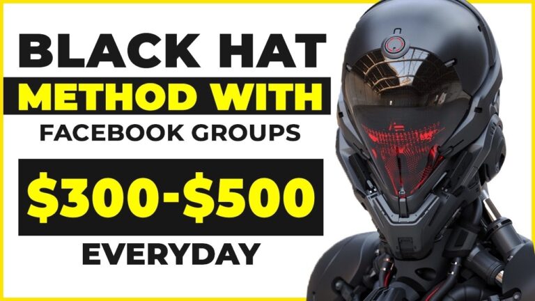 How To Make Money Online With Facebook Groups (black hat method)