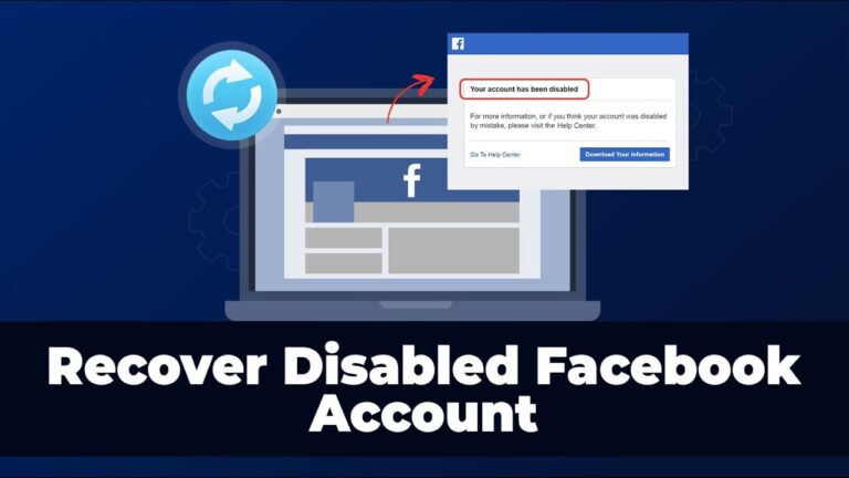 How to Recover your Disabled Facebook Account