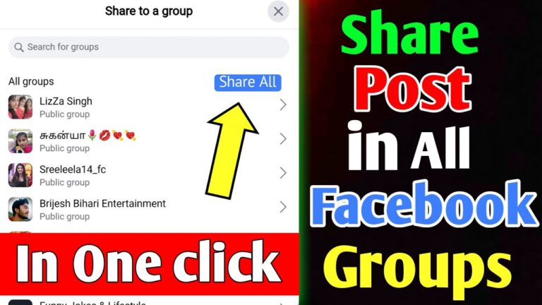 How To Share Image Post In All Facebook Groups At Once || Post To All Facebook Groups In One Click