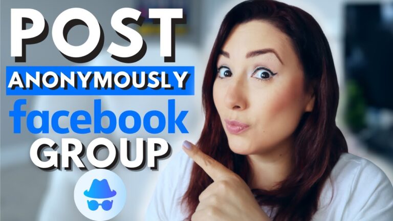 how to make anonymous post on a facebook group from your phone