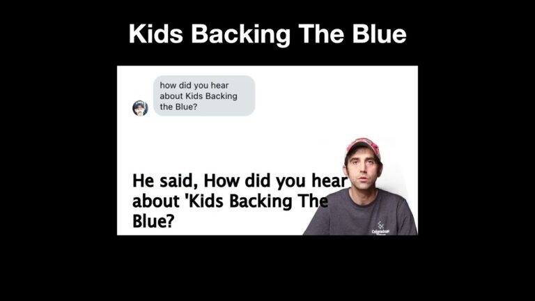 I tried joining the Facebook group ‘Kids Backing the Blue’