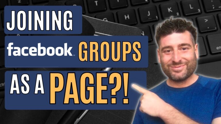 How to join a Facebook Group as Page