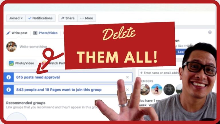 How to Easily Delete All Pending Facebook Posts in FB Groups at Once