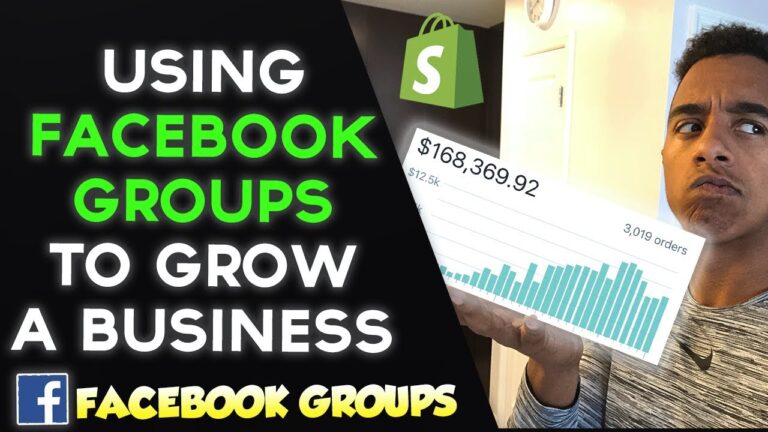 How I Used Facebook Groups To Grow A Six Figure Shopify Store