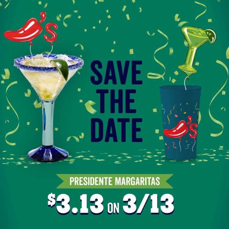 Chili’s Celebrates 48 Years with El Presidente Margarita Special March 13